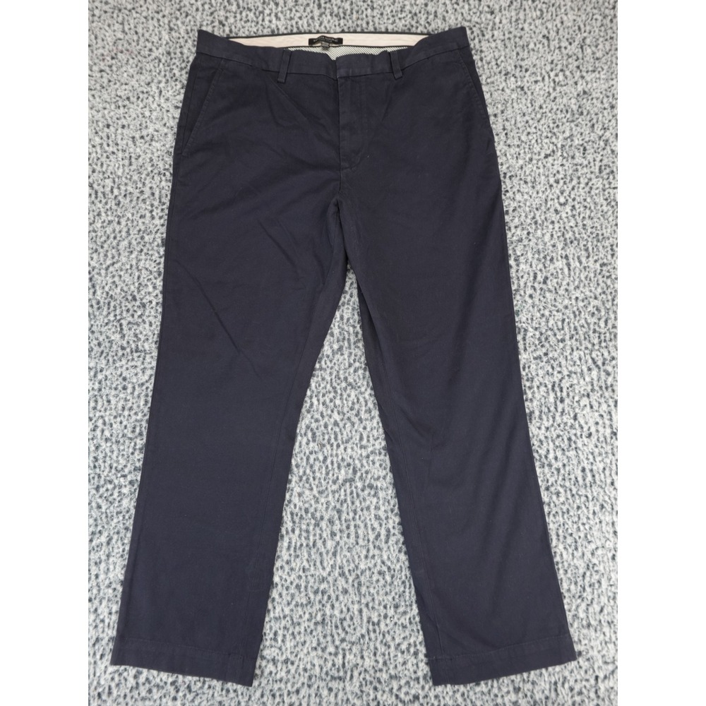 Banana Republic Mens Aiden Chino Pants 35x30 Navy‎ Blue Slim Fit 100% Cotton